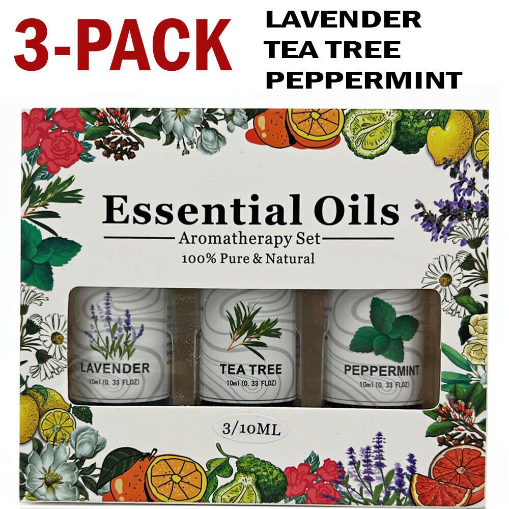 3 Pack - Aromatherapy Essential Oils Gift Set For Humidifiers Oil Diffuser Mist - Little Commodities