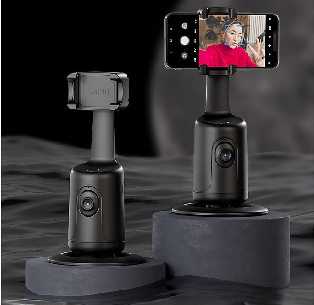 360 Auto Face Tracking Gimbal AI Smart Gimbal Face Tracking Auto Phone Holder For Smartphone Video Vlog Live Stabilizer Tripod - Little Commodities
