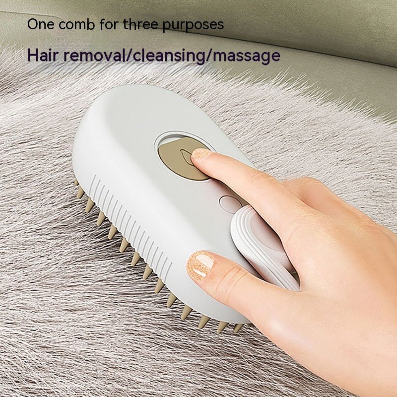 Cat Steam Brush Steamy Dog Brush 3 In 1 Electric Spray Cat Hair Brushes For Massage Pet Grooming Comb Hair Removal Combs Pet Products - Little Commodities