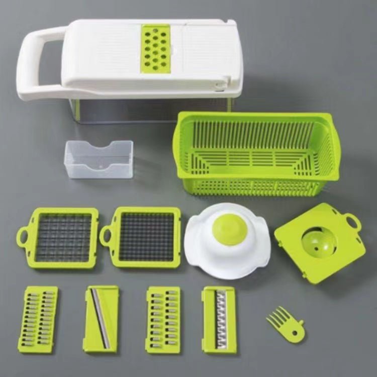 12 In 1 Manual Vegetable Chopper Kitchen Gadgets Food Chopper Onion Cutter Vegetable Slicer - Little Commodities