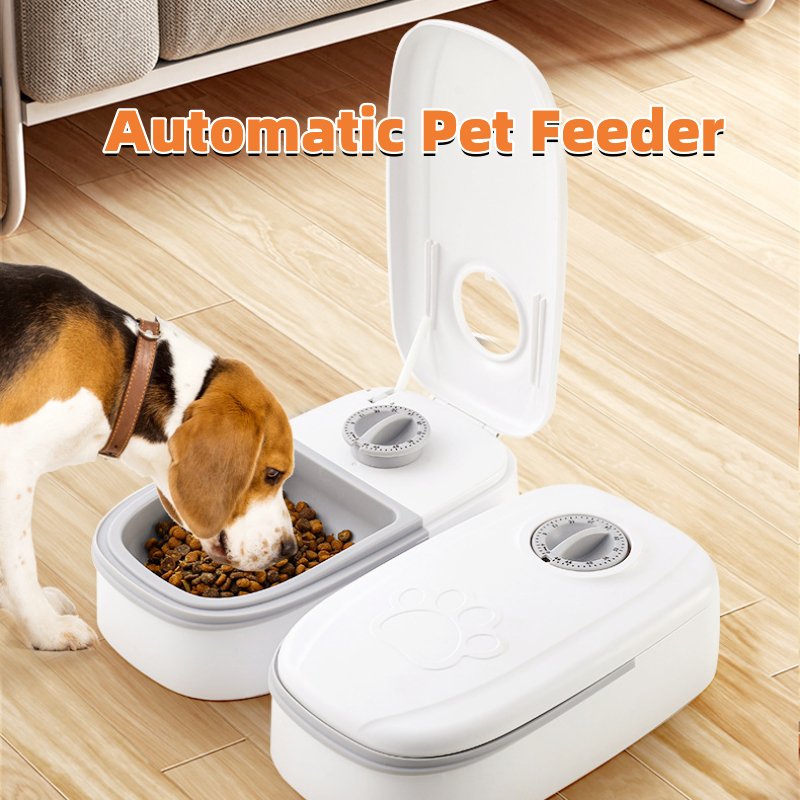 Automatic Pet Feeder Smart Food Dispenser For Cats Dogs Timer Stainless Steel Bowl Auto Dog Cat Pet Feeding Pets Supplies - Little Commodities