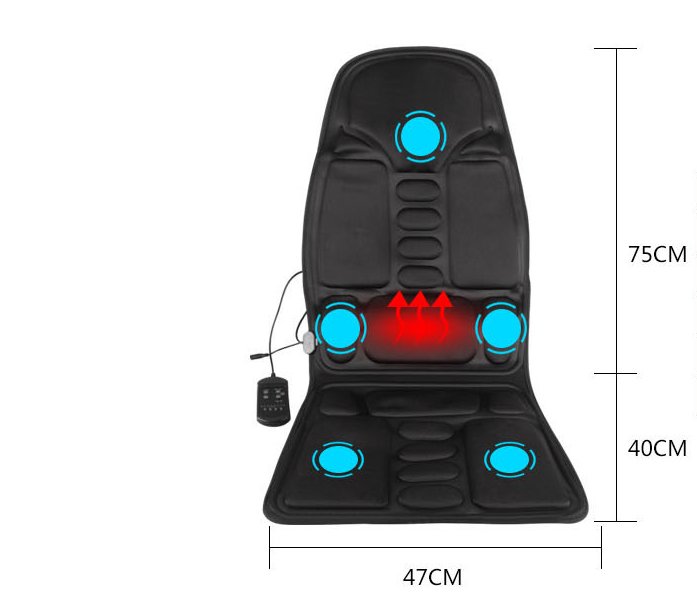 Car massage cushion car home dual-use vibration massage chair - Little Commodities