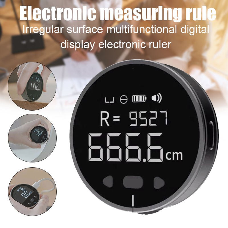 Distance Measuring Instrument Electronic Measuring Ruler Tape Measure High Definition Digital LCD High Precision Electronic Measuring Ruler Tool - Little Commodities