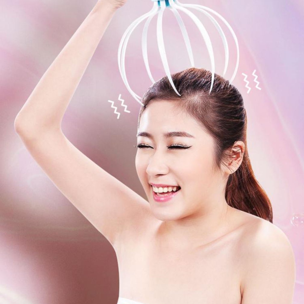 Head Scalp Massager Octopus Vibration And Refreshing Electric Massager - Little Commodities